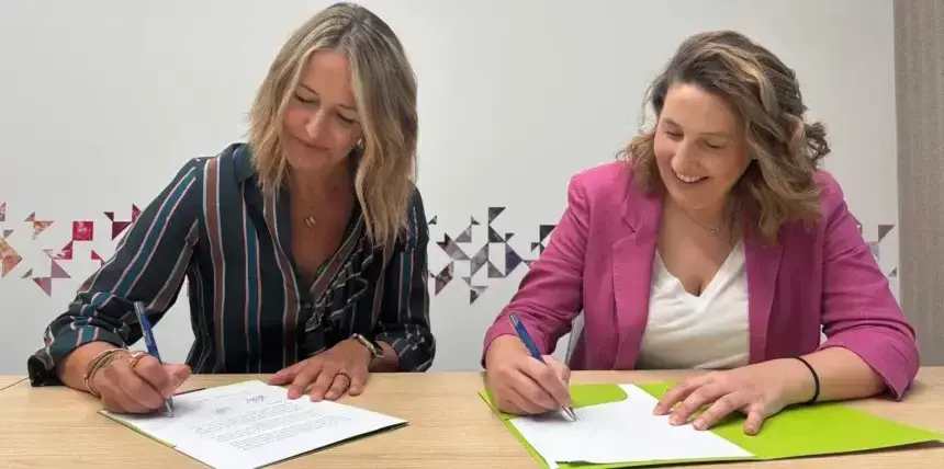 Marta Moreno, Directora de Asuntos Corporativos y Acceso al Mercado de AstraZeneca España y Cristina Sánchez, Directora Ejecutiva del Pacto Mundial de la ONU España