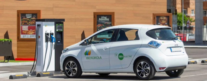 Puntos de carga eléctrica de Iberdrola en los restaurantes de Burger King® - Imagen cedida por Iberdrola