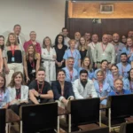 Los auditores de Joint Commission International con un grupo representativo del personal del hospital Ribera Povisa