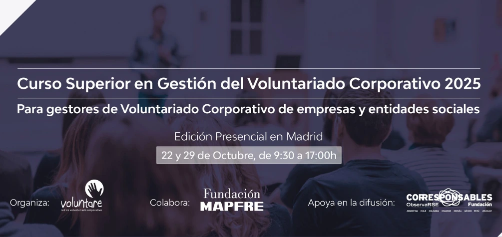 Se celebrará en formato presencial e intensivo en Madrid los días 22 y 29 de octubre