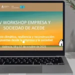 Cartel del workshop Empresa y Sociedad de ACEDE y la UPV