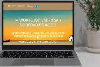 Cartel del workshop Empresa y Sociedad de ACEDE y la UPV