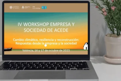 Cartel del workshop Empresa y Sociedad de ACEDE y la UPV