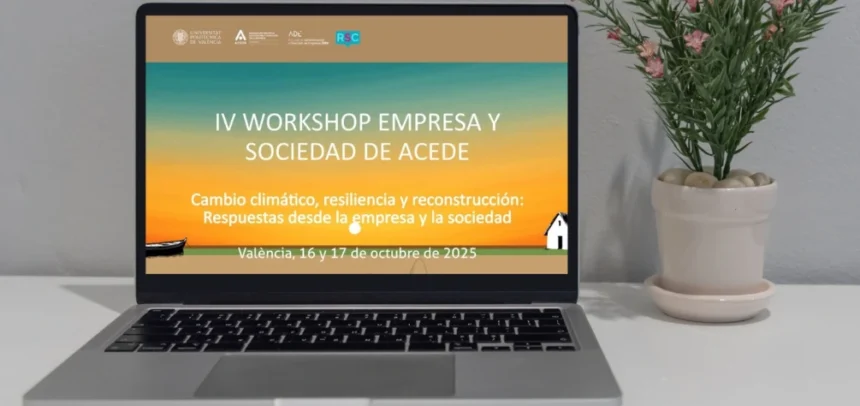 Cartel del workshop Empresa y Sociedad de ACEDE y la UPV