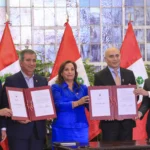 Ceremonia de la firma de concesión a Aqualia, presidida por la Presidenta de Perú, Dina Boluarte - Imagen cedida por Aqualia LATAM