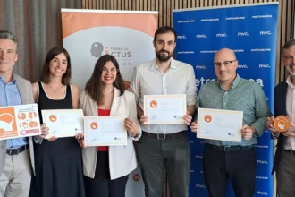 Metrovacesa recibe el certificado de "Espacio Cerebroprotegido" de la mano de Fundación Freno al Ictus - Imagen cedida por Metrovacesa