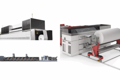 LabelStream LS2000 de Canon, UV gel Factory para impresión de etiquetas y Edale CartonLine para producción de cartón flexográfico