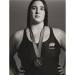 La medallista Paula Leitón
