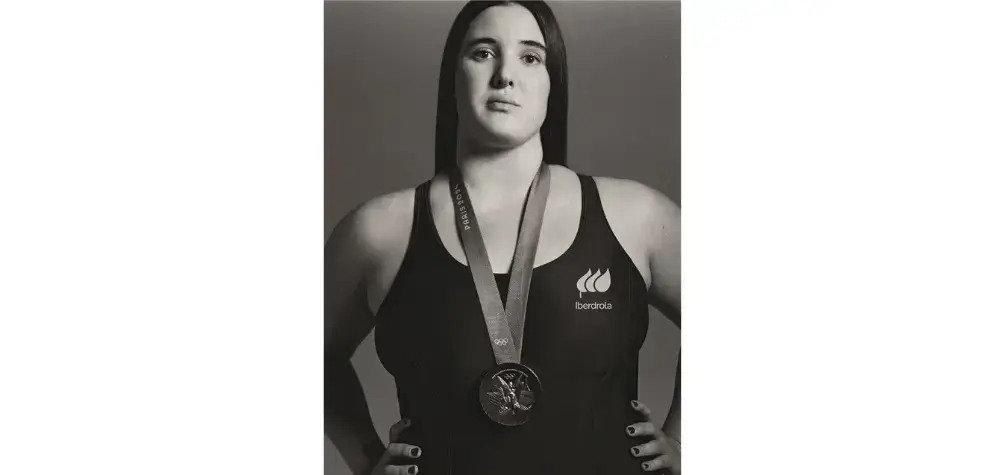 La medallista Paula Leitón