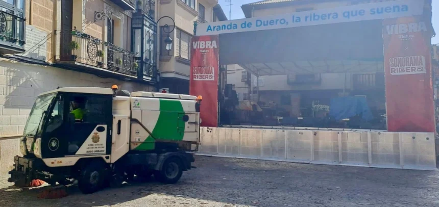 Limpieza a gran escala: el operativo de Urbaser en Aranda de Duero durante el Sonorama