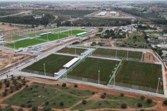 Vista aérea de la Ciudad Deportiva Rafael Gordillo - Real Betis Balompié