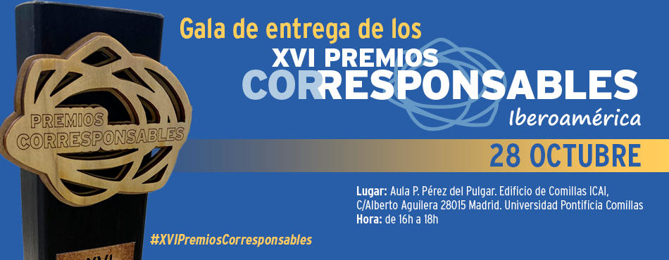 XVI Premios Corresponsables, el 28 de octubre en Madrid