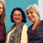 Isabel López, cofundadora y directora general de CANVAS Estrategias Sostenibles , Alba Guzmán, cofundadora de ROSAPARKS, Claudia Caramuti, cofundadora y directora de desarrollo de CANVAS Estrategias Sostenibles - Imagen cedida por CANVAS y ROSAPARKS