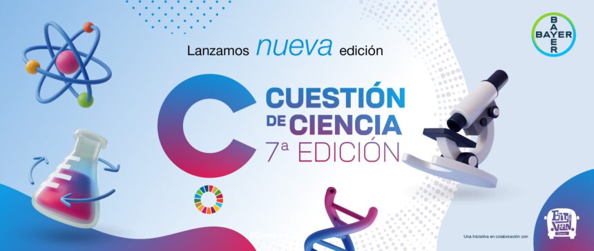 Cartel de la 7ª Edición de Cuestión de Ciencia de Bayer".