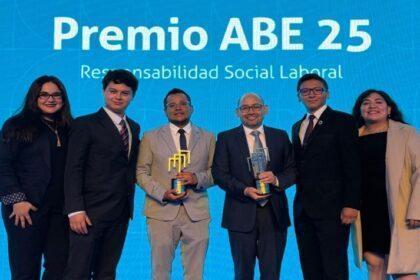 Caja Arequipa es doble ganadora en el Premio ABE 2025 por impulsar el crecimiento y la innovación en la gestión de su talento