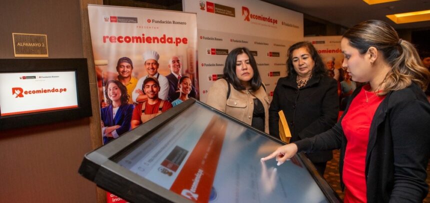 Ministerio de Trabajo y Fundación Romero lanzan Recomienda.pe, plataforma para impulsar la formalización laboral en el Perú