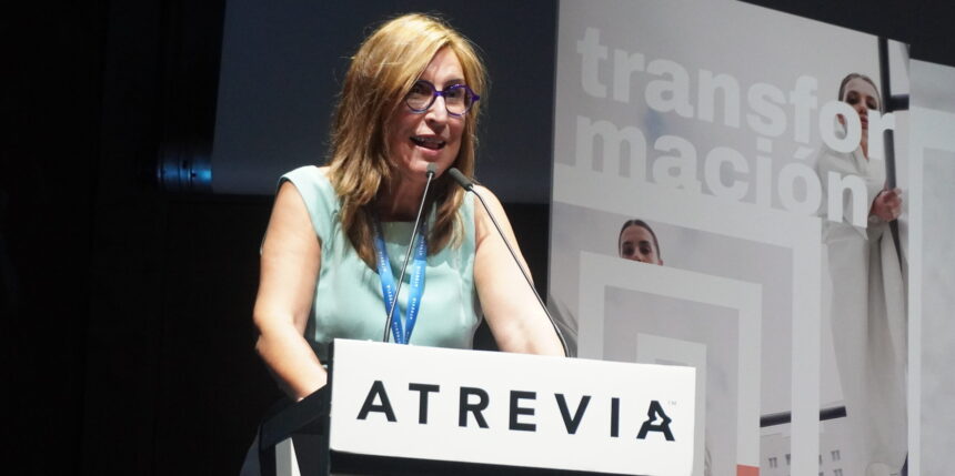 Núria Vilanova, Presidenta de ATREVIA, durante su intervención en el V Congreso Iberoamericano de Tendencias en Marketing, Comunicación y Asuntos Públicos