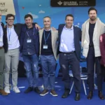 Organizadores de Enreday y nuestro compañero Marcos González - Imagen cedida por Enredarse