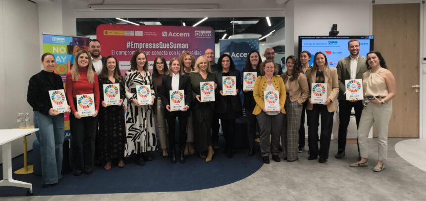 Accem entrega el Distintivo DIVEM en Madrid a 21 empresas