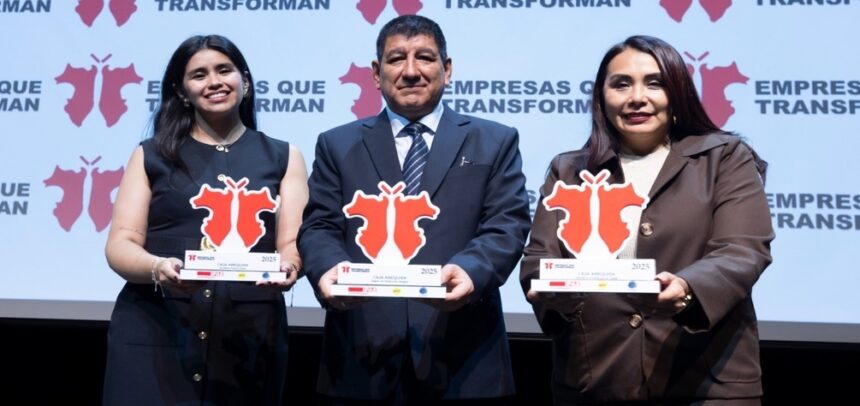 Caja Arequipa obtiene triple reconocimiento en la ceremonia de premiación “Empresas que Transforman 2025”