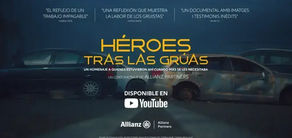 Cartel "Héroes tras las Grúas"