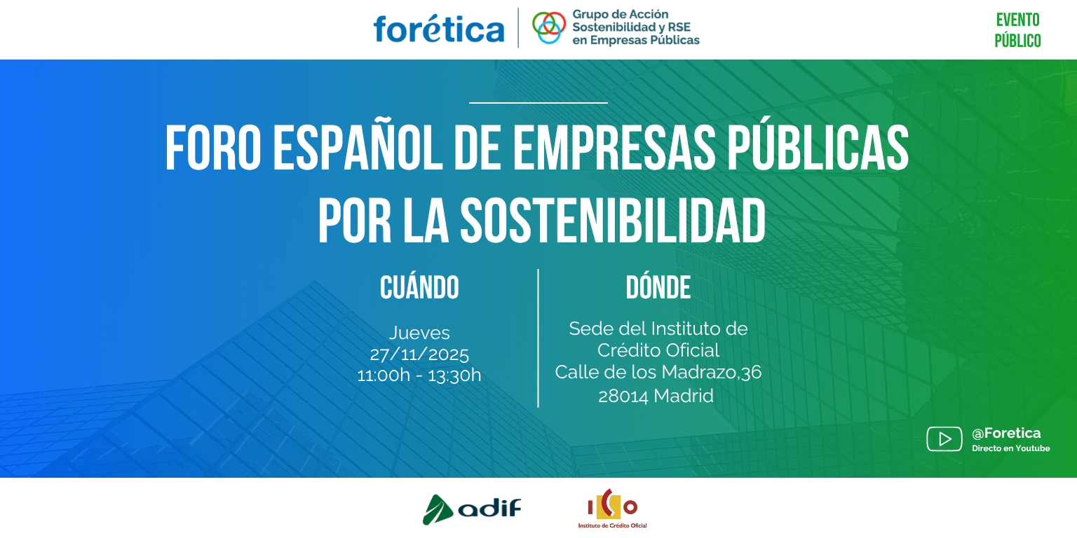 Foro Español de Empresas Públicas por la Sostenibilidad de Forética