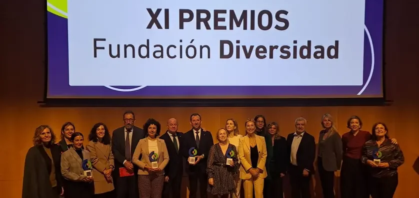 Galardonados en la XI edición de los Premios Fundación Diversidad, celebrados por primera vez en Barcelona