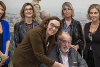 Foto de familia con Carlos Colomer