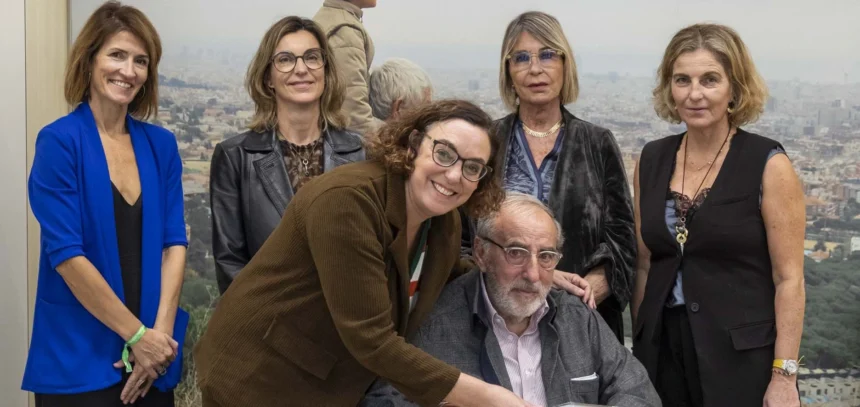 Foto de familia con Carlos Colomer