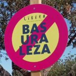 Señales en los pueblos adheridos a la iniciativa #MiPuebloSinBasuraleza - Imagen cedida por el Proyecto LIBERA