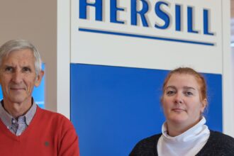 Benjamín Herranz, Presidente de Hersill, y Mayte Urizar, Directora de Comunicación