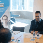 Participantes del foro "Libre para ser tú", organizado por Grifols junto a decenas de empresas y asociaciones en su sede corporativa