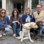 Equipo de la asociación portuguesa Ânimas, una entidad sin ánimo de lucro especializada en terapias asistidas con perros, con el apoyo de Elanco Animal Health