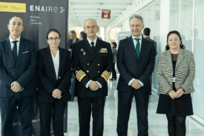 De izquierda a derecha, Enrique Gismera, Loreto Gutiérrez Hurtado, Teodoro López Calderón, Juan Ángel Treceño y Laura Garcés - ENAIRE