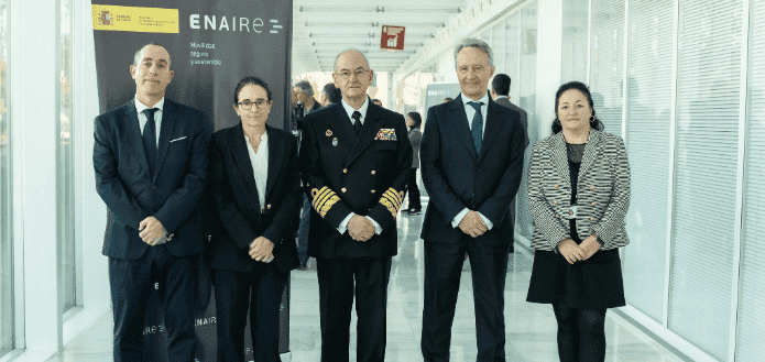 De izquierda a derecha, Enrique Gismera, Loreto Gutiérrez Hurtado, Teodoro López Calderón, Juan Ángel Treceño y Laura Garcés - ENAIRE