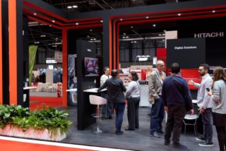 Stand de Hitachi Rail España en "Rail Live 2025"