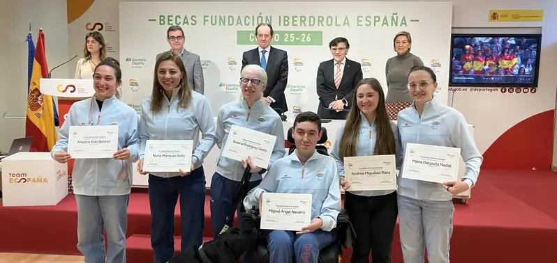 Fundación Iberdrola concede becas que permiten a seis deportistas paralímpicos continuar sus estudios universitarios y formarse para su futuro laboral
