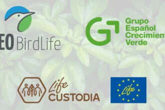 SEO/BirdLife y el Grupo Español para el Crecimiento Verde han firmado un acuerdo de colaboración, enmarcado en el proyecto LIFE Custodia