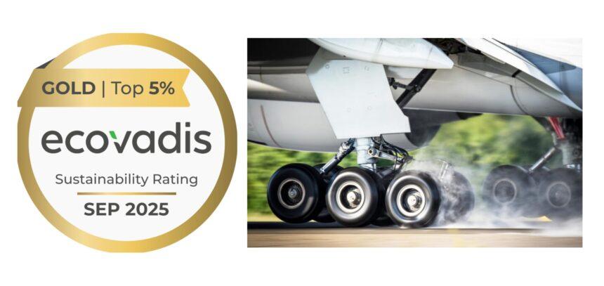 Bridgestone Aircraft Tire Europe obtiene la calificación oro de EcoVadis en 2025