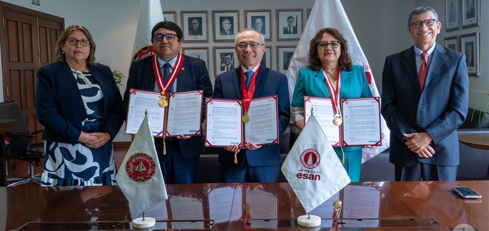 ESAN y el Colegio de Ingenieros del Perú firman convenios en favor del ordenamiento territorial y la sostenibilidad del país