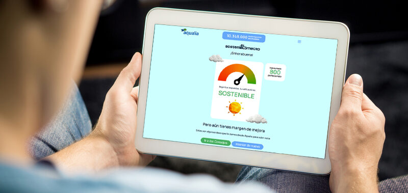 El Sosteniblómetro es la herramienta que mide la sostenibilidad de los hábitos diarios de los ciudadanos a través de un sencillo test - Aqualia