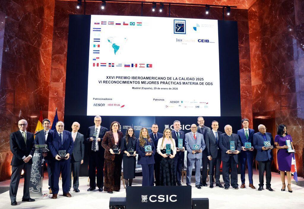 Entrega en Madrid del Premio Iberoamericano de la Calidad - Imagen cedida por el Grupo Iberdrola