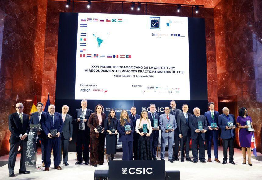 Entrega en Madrid del Premio Iberoamericano de la Calidad - Imagen cedida por el Grupo Iberdrola