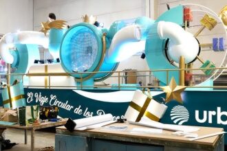 Carroza de Urbaser en anteriores ediciones de la Cabalgata de los Reyes Magos de Madrid