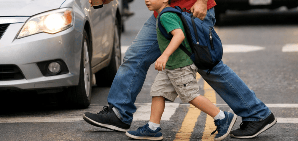 7 malos hábitos que ponen en riesgo a los niños en la vía pública