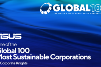ASUS es reconocida como una de las 100 Corporaciones Más Sostenibles del Mundo según Corporate Knights