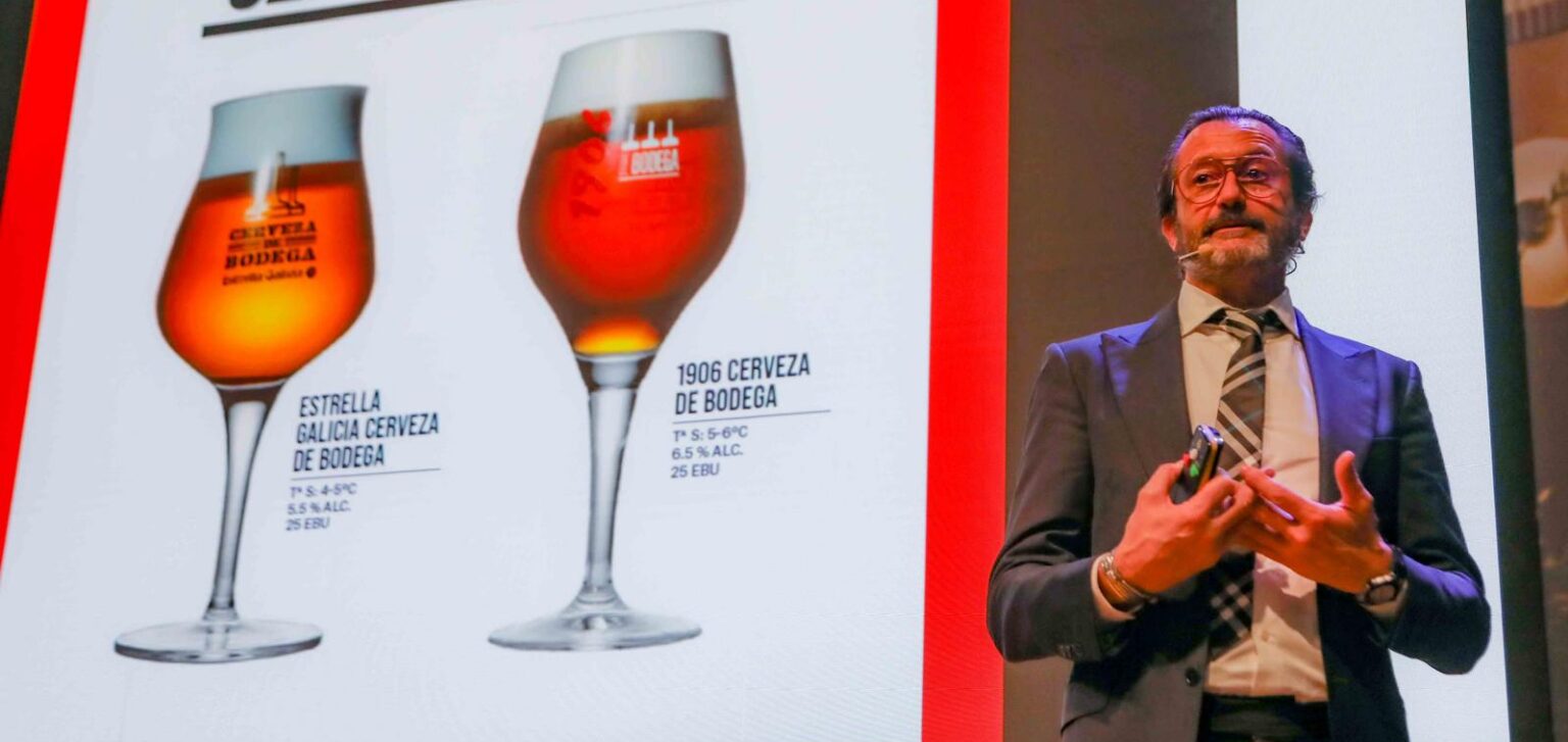 Manel P. Piñón, Director de Trade Marketing de Hijos de Rivera y responsable del Proyecto Cervecerías Circulares, durante la presentación de HIP 2026
