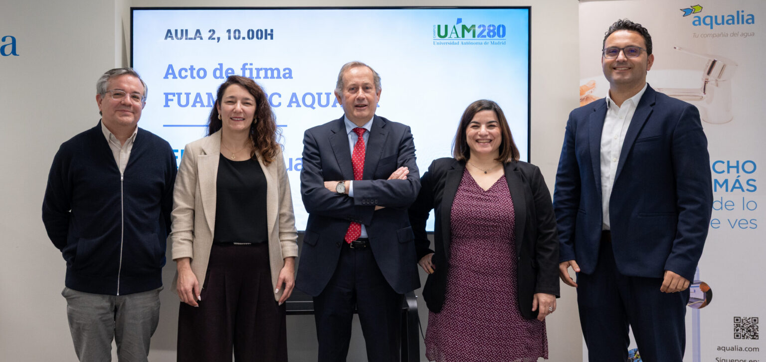 Aqualia y la Fundación de la Universidad Autónoma de Madrid consolidan su alianza con el proyecto IMPULSAF