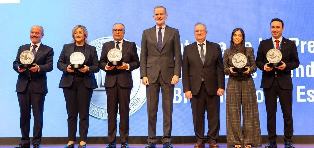 Galardonados del Premio Nacional de Industria 2026 junto a SM el Rey Felipe VI