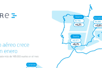 Mapa de vuelos de ENAIRE